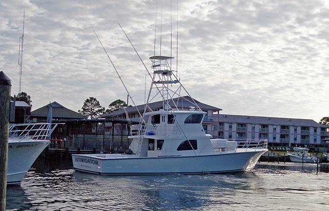 The 'Intimidator' is a 65 x 19 ft Sportfisherman