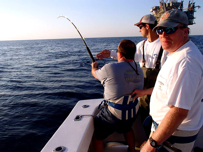 We're on the Intimidator and at the Oil Rigs, we got a Fish On! It don't get any better than this!